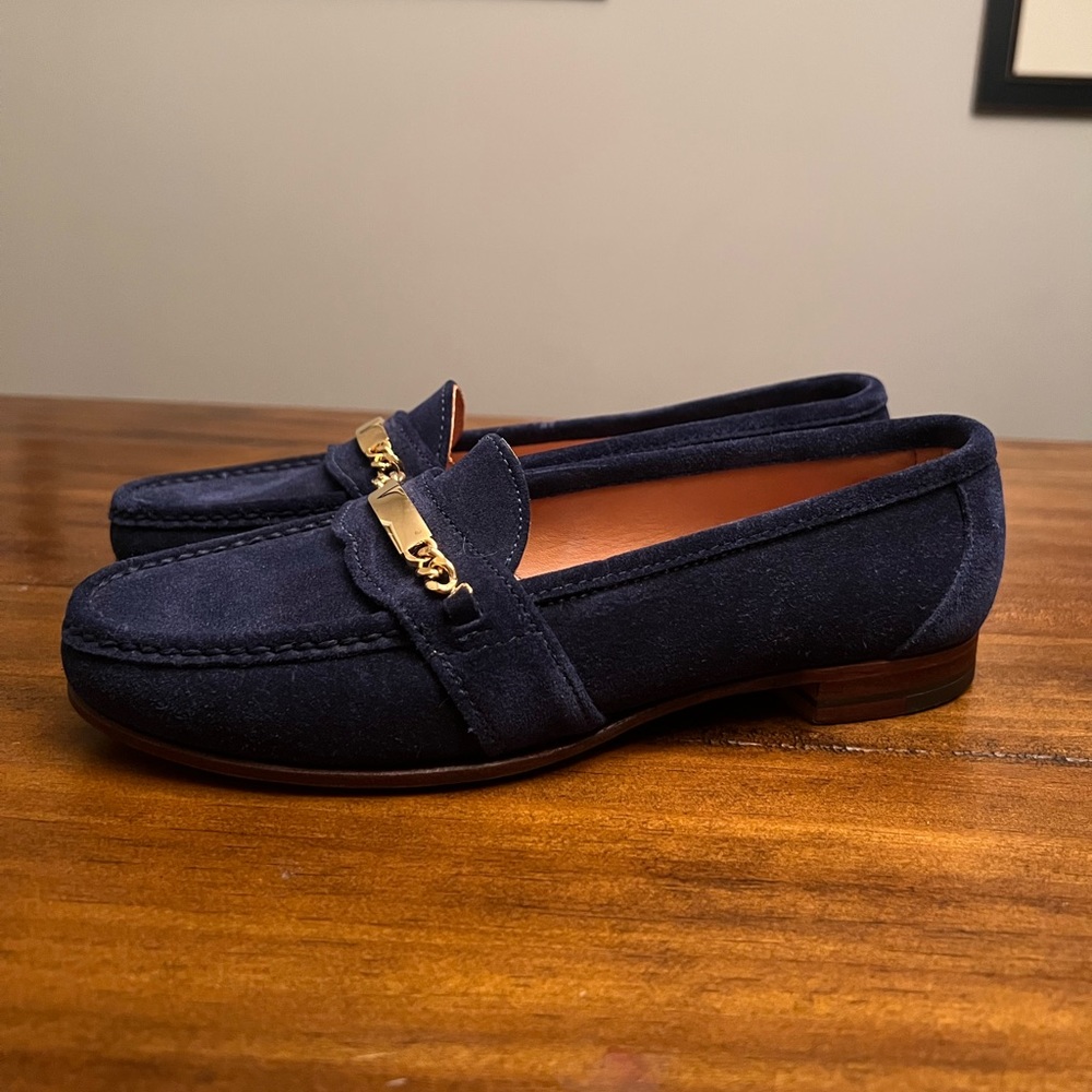 Ralph Lauren Collection Bench Made In Maine USA Suede Loafers Womens 7.5